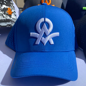 Sweat Out 2.0 royal blue with white logo - curved